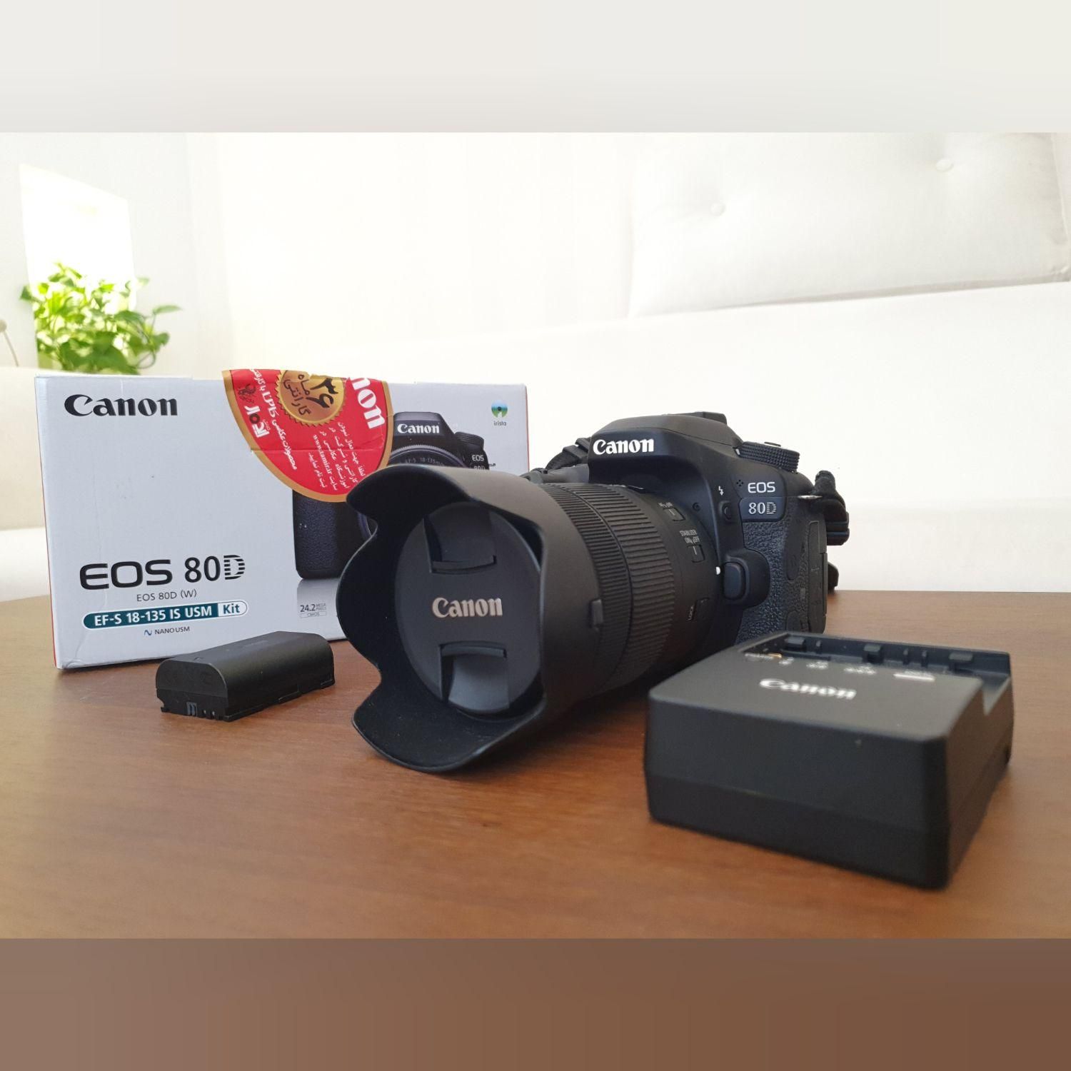 دوربین عکاسی کانن Canon 80D|دوربین عکاسی و فیلم‌برداری|رشت, گلسار|دیوار