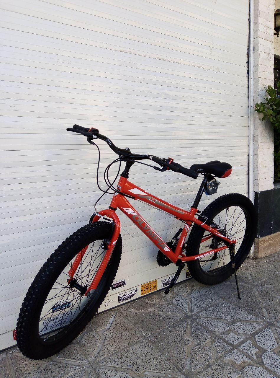 دوچرخه المپیا 26 تایر پهن ساحلی نو اکبند|دوچرخه، اسکیت، اسکوتر|مشهد, جاهد شهر|دیوار