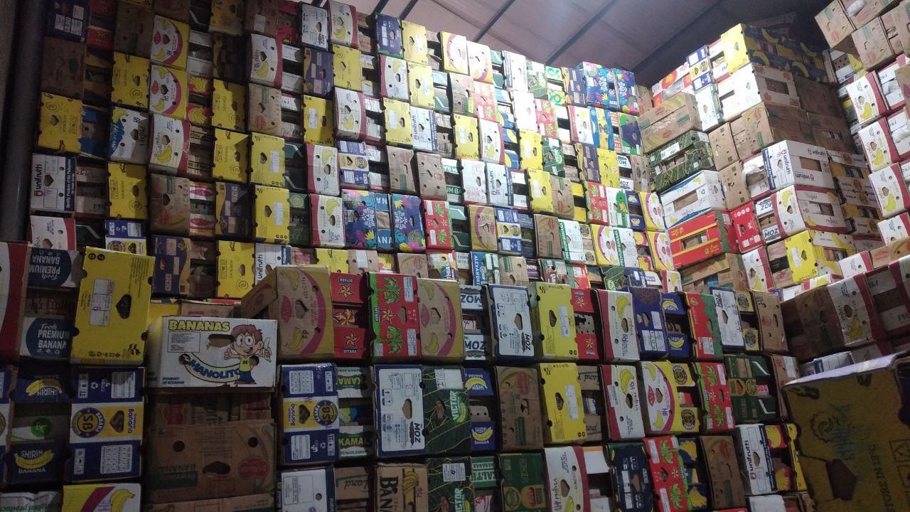 کارتن موز کارتن موزی چسب حباب دار فوم|عمده‌فروشی|مشهد, سید رضی|دیوار