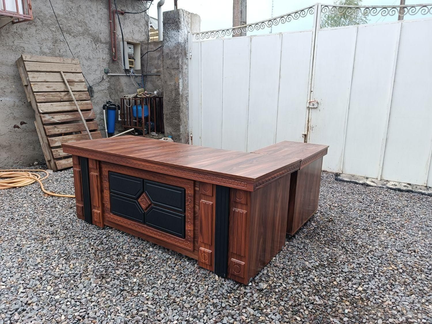 میز مدیریت مدل غزال سایز ۲ متری +ال بغل|دفتر کار|لاهیجان, |دیوار