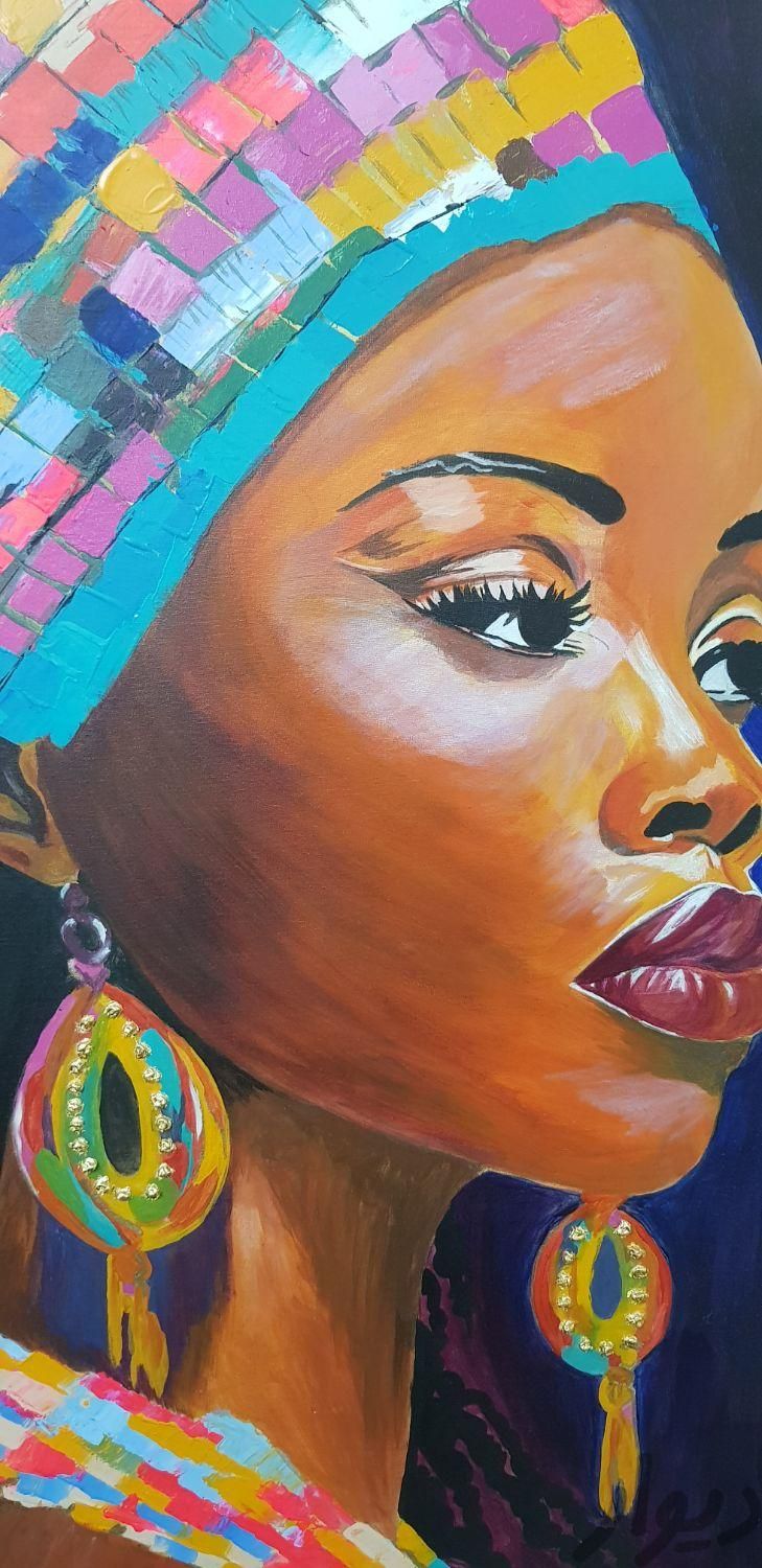 تابلوی برجسته زن سیاه پوست|تابلو، نقاشی و عکس|تهران, پونک|دیوار