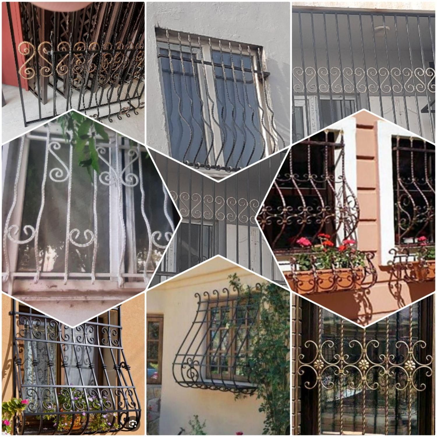 حفاظ پشت پنجره و حفاظ درب  آماده فاز ۱۱.۸.۹.۵|مصالح و تجهیزات ساختمان|پردیس, |دیوار