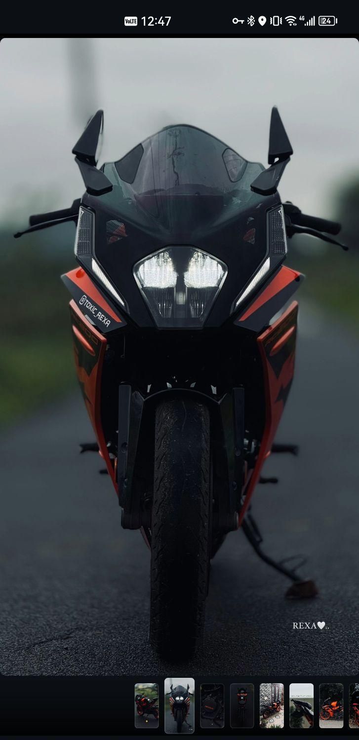 موتور KTM RC200 مدل 1402 نارنجی کارکرد 6000|موتورسیکلت|تهران, نیروی هوایی (پیروزی)|دیوار