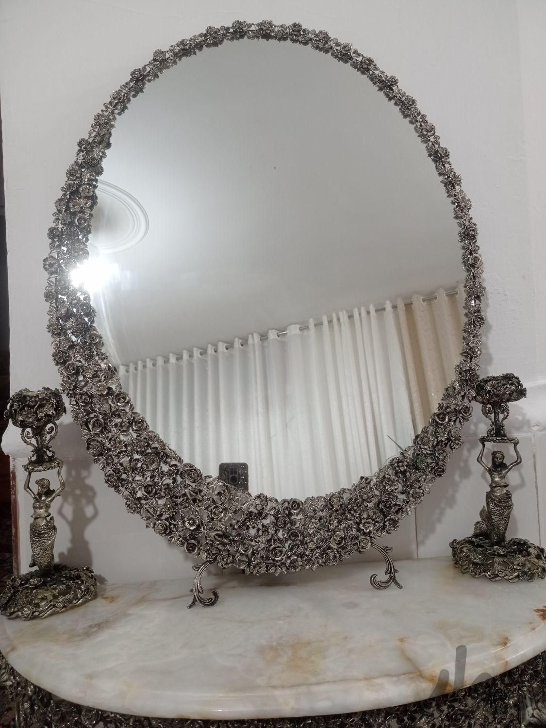 آینه و کنسول و شمعدان آب نقره|آینه|چابهار, |دیوار