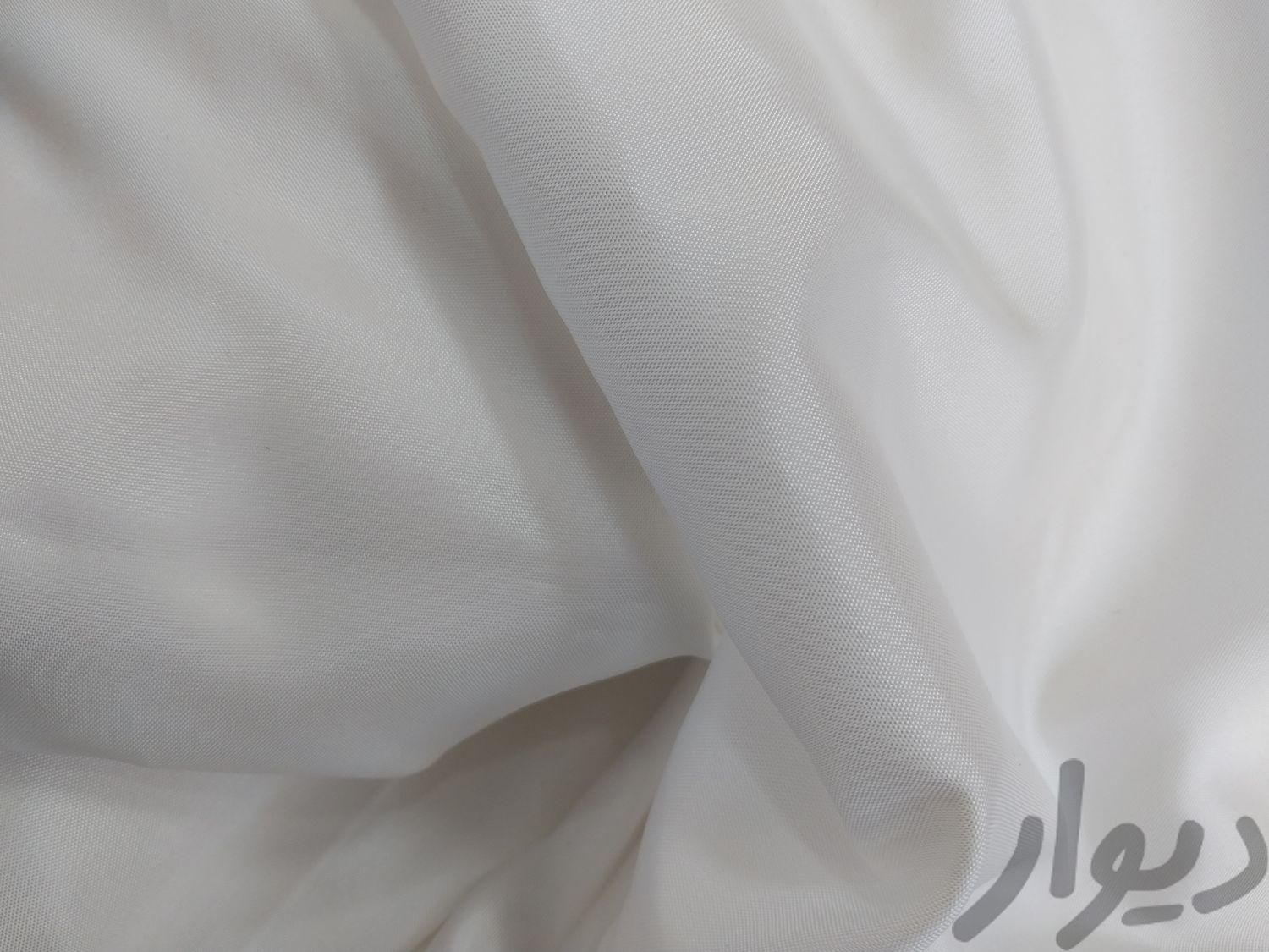 ساتن براق سفید پرده ای|پرده، رانر و رومیزی|اهواز, گلستان|دیوار