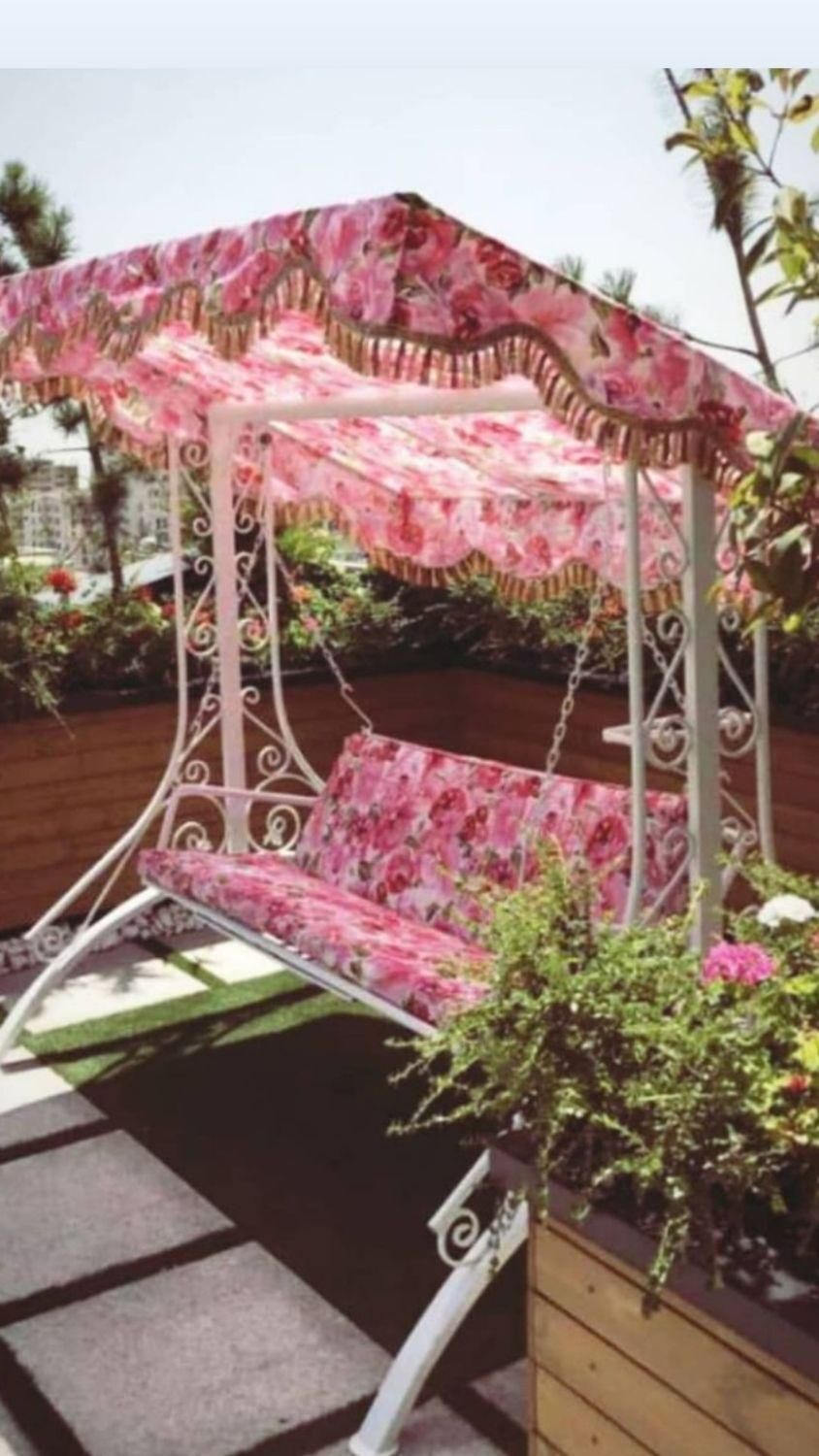 تاب فلزی مبل و میز و صندلی باغی ویلا باغچه باغ|اسباببازی|دزفول, |دیوار