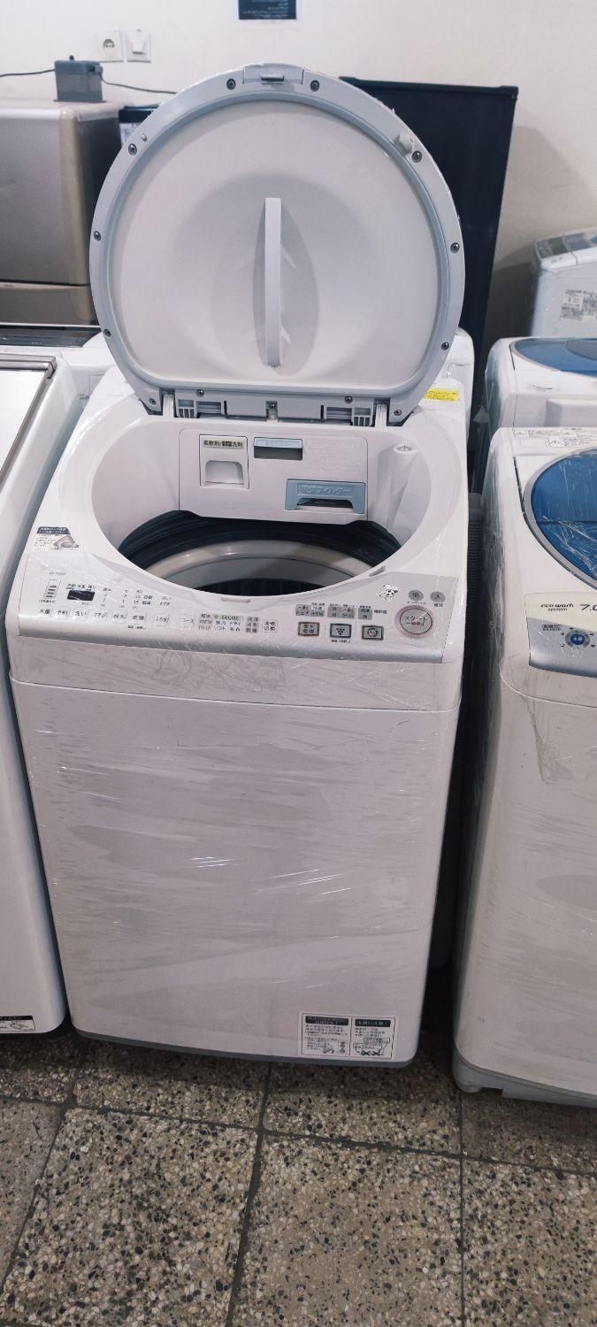 ماشین لباسشویی شارپ هوشمند ژاپنی فول اتوماتیک|ماشین لباسشویی و خشککن لباس|اهواز, سپیدار|دیوار