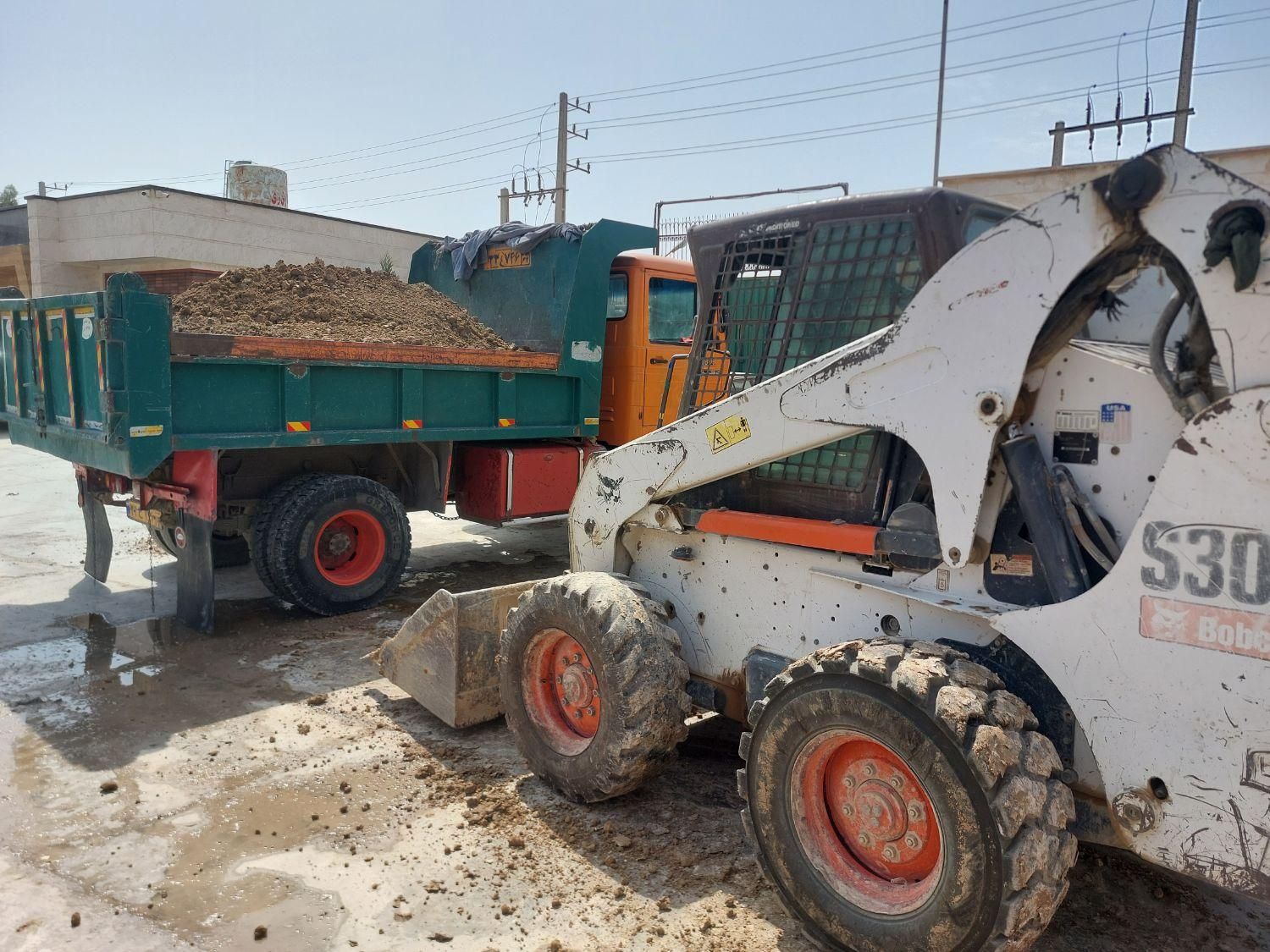 اجاره مینی بیل.بابکت.خاورکمپرسی|خدمات حمل و نقل|باقرشهر, |دیوار