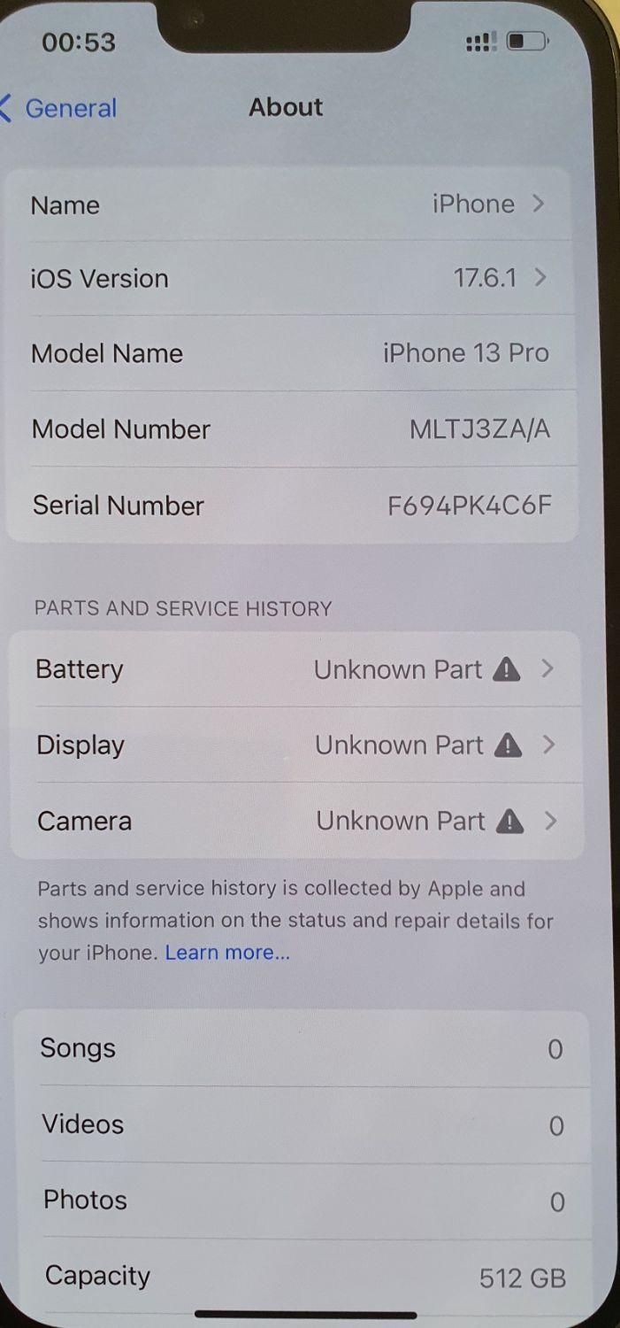 اپل۱۳ پرو iPhone 13 Pro 512  ۵۱۲|موبایل|تهران, مهرآباد جنوبی|دیوار