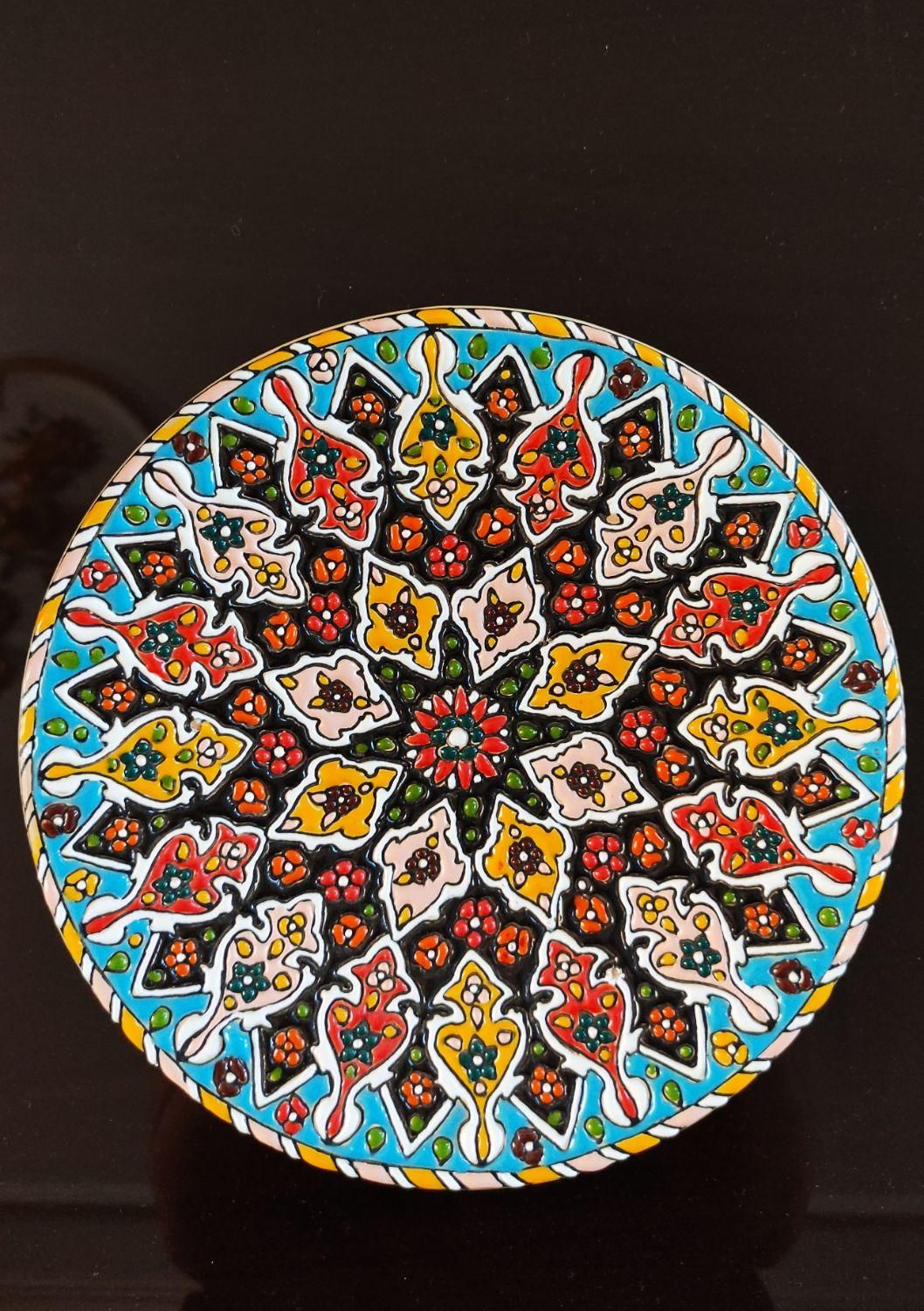 بشقاب دیوار کوب میناکاری|صنایع دستی و سایر لوازم تزئینی|تهران, افسریه|دیوار