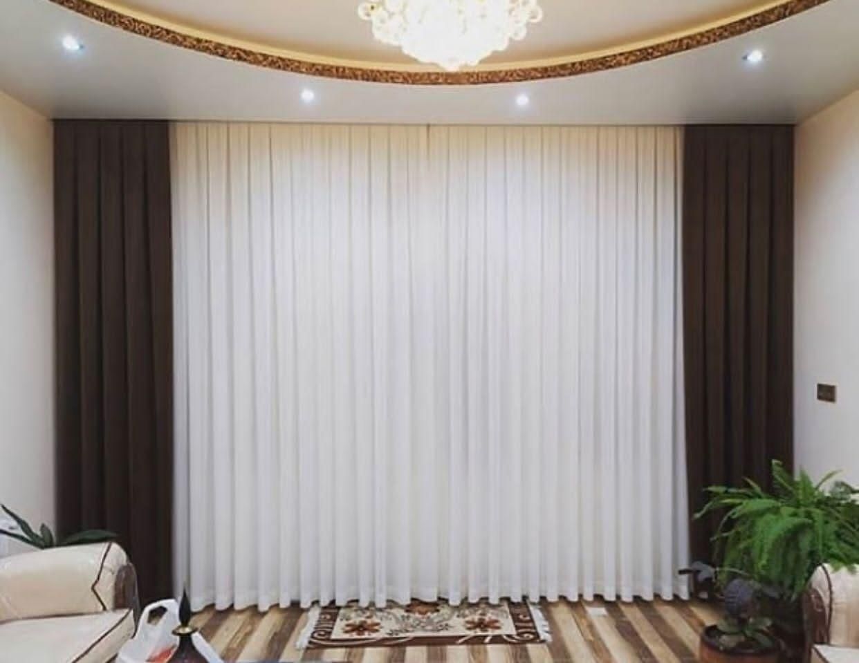 حریر. و مخمل پلیسه ای|پرده، رانر، رومیزی|قم, باجک دو|دیوار