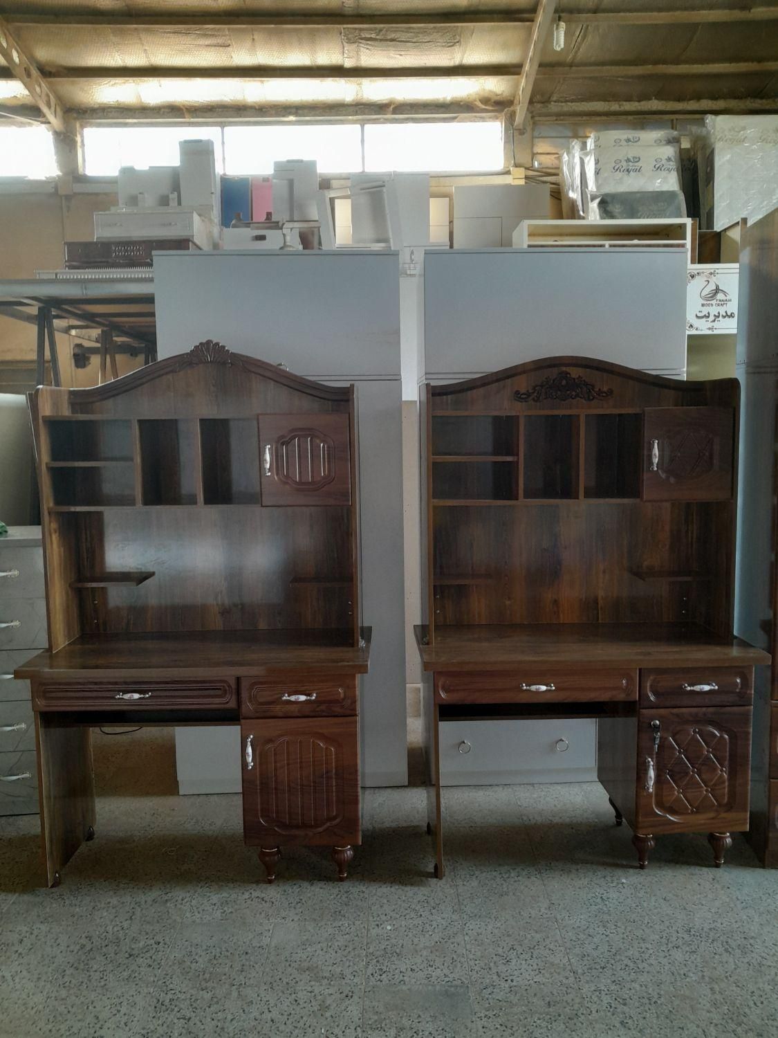 میز تحریر کتابخانه ای آنتیک طلایی|میز تحریر و کامپیوتر|اردبیل, |دیوار