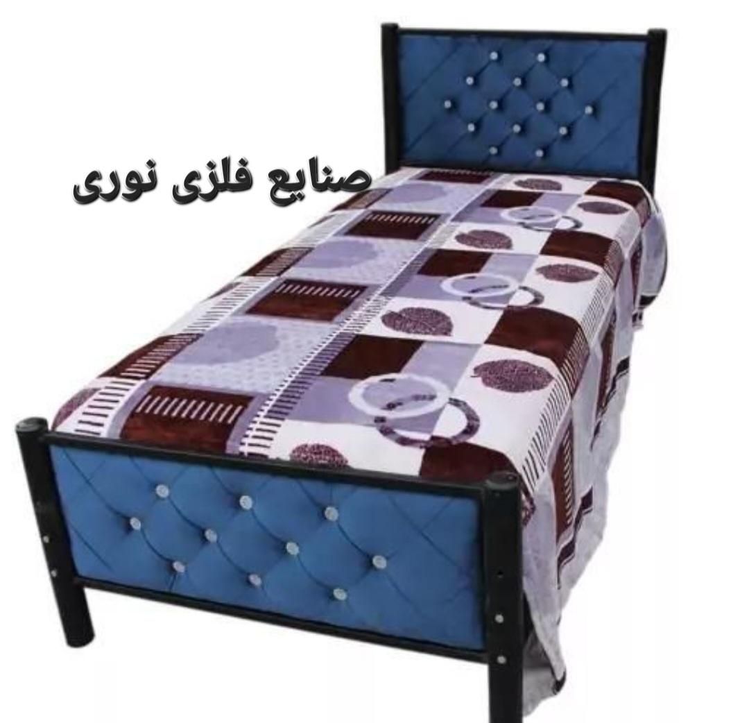 تخت یکنفره (تخت1نفر )صنایع فلزی نوری|تخت و سرویس خواب|مشهد, خواجه ربیع|دیوار