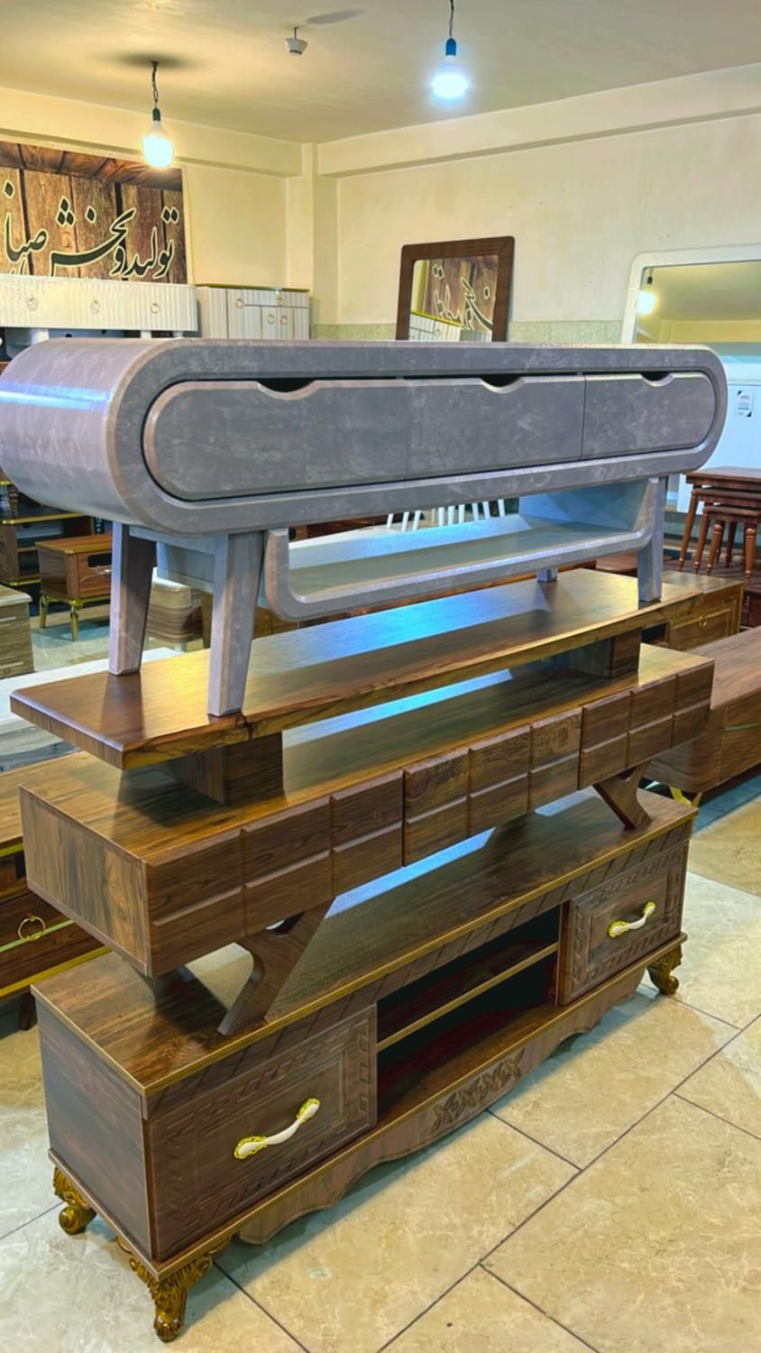 میز تلویزیون اینه کنسول جلومبلی کد۲۰|میز تلویزیون|تبریز, |دیوار