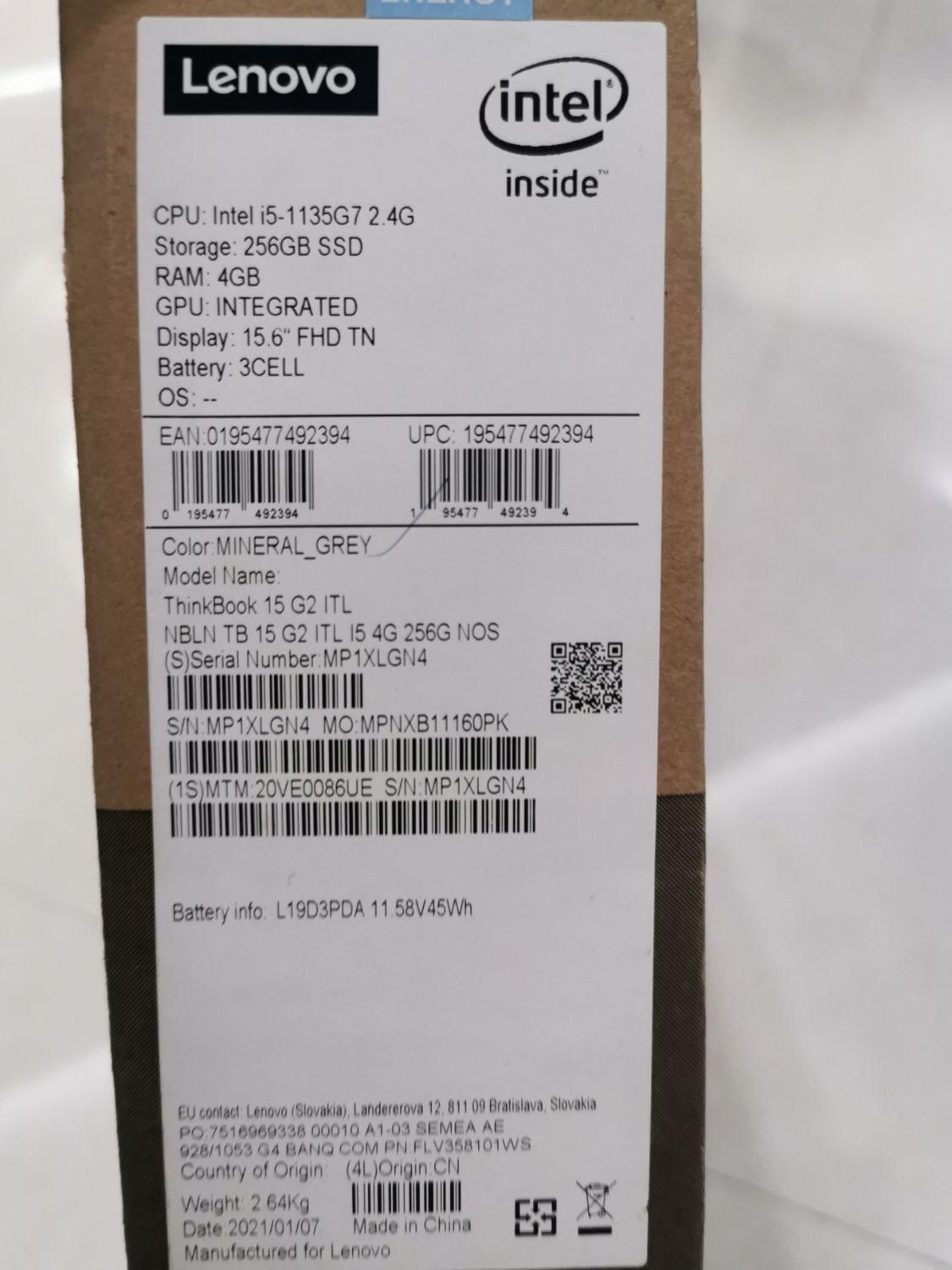 لپ تاپ   15 G2 ITL lenovoThinkbook|رایانه همراه|تهران, مرزداران|دیوار