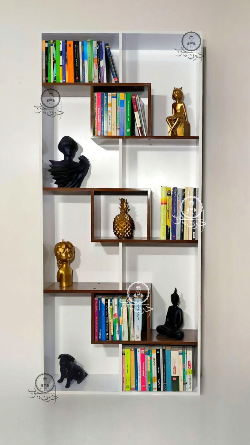 قفسه کتاب و کتابخانه مدل رادین دو|کتابخانه، شلف، قفسه‌های دیواری|تبریز, |دیوار