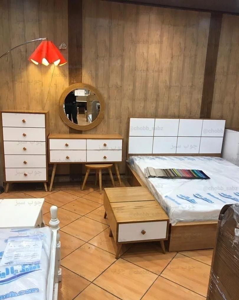 سرویس خواب مدل یاسَمَن|تخت و سرویس خواب|قروه, |دیوار