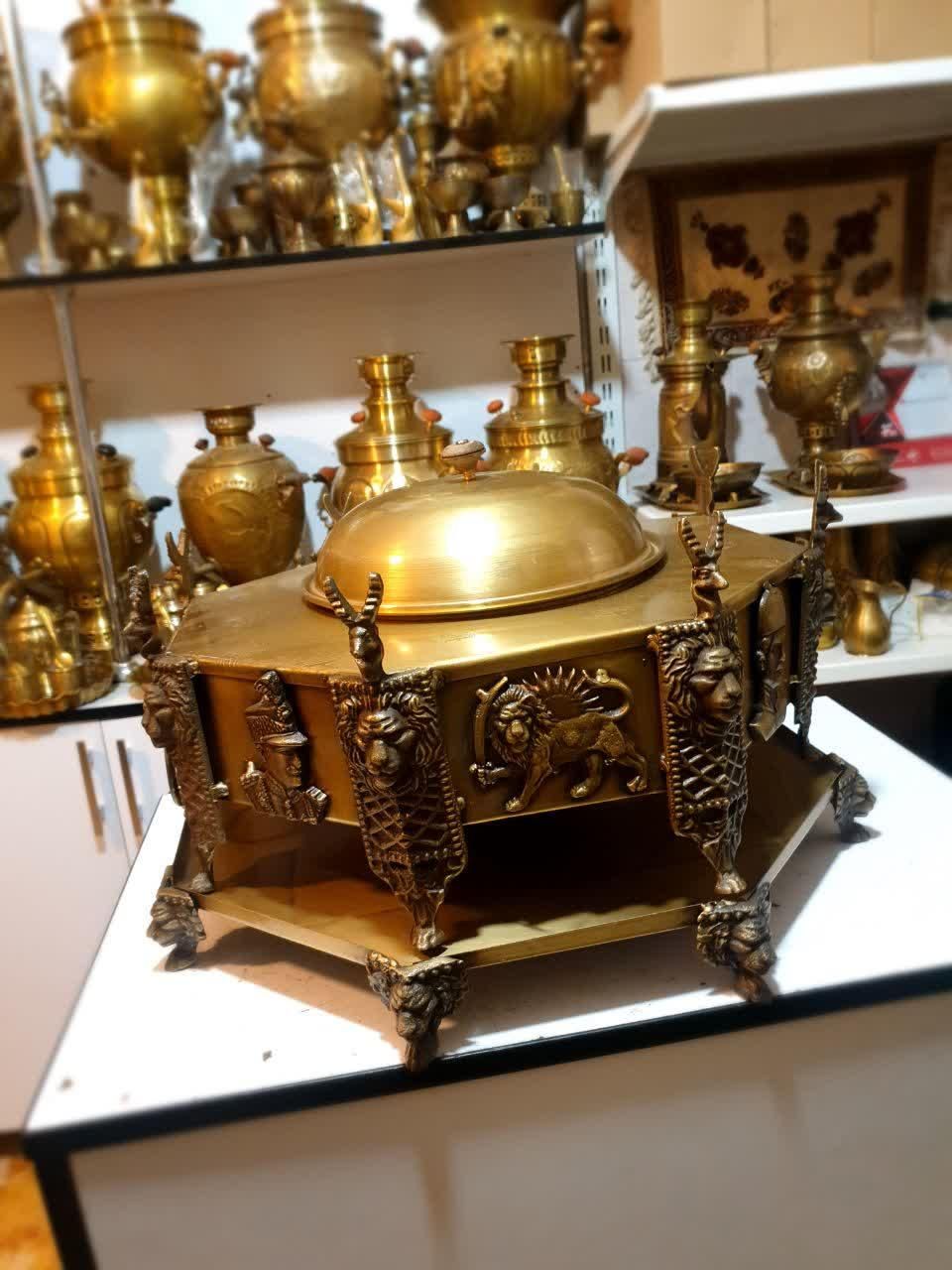 * آنتیکی سماور ذغالی گازی برنجی زغالی منقل سماوری|کلکسیون اشیاء عتیقه|تهران, سجاد|دیوار
