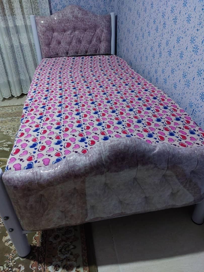 تختخواب یکنفره فلزی دماوند|تخت و سرویس خواب|مشهد, رسالت|دیوار