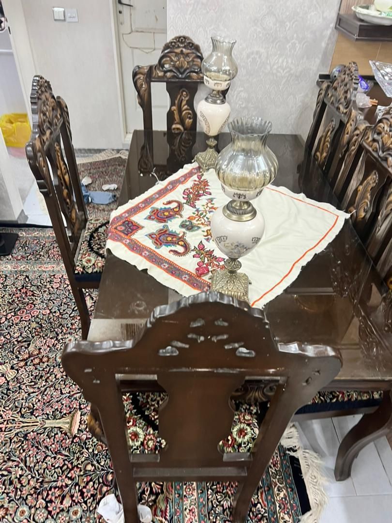 میز ناهار خوری قالی|میز و صندلی غذاخوری|سیرجان, |دیوار