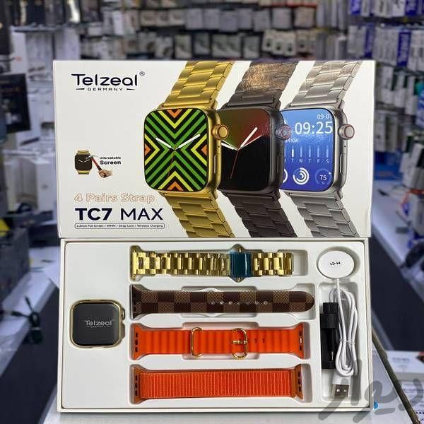 ساعت هوشمند Tezeal TC7 max با 4 بند طلایی|لوازم جانبی موبایل و تبلت|شیراز, میانرود|دیوار