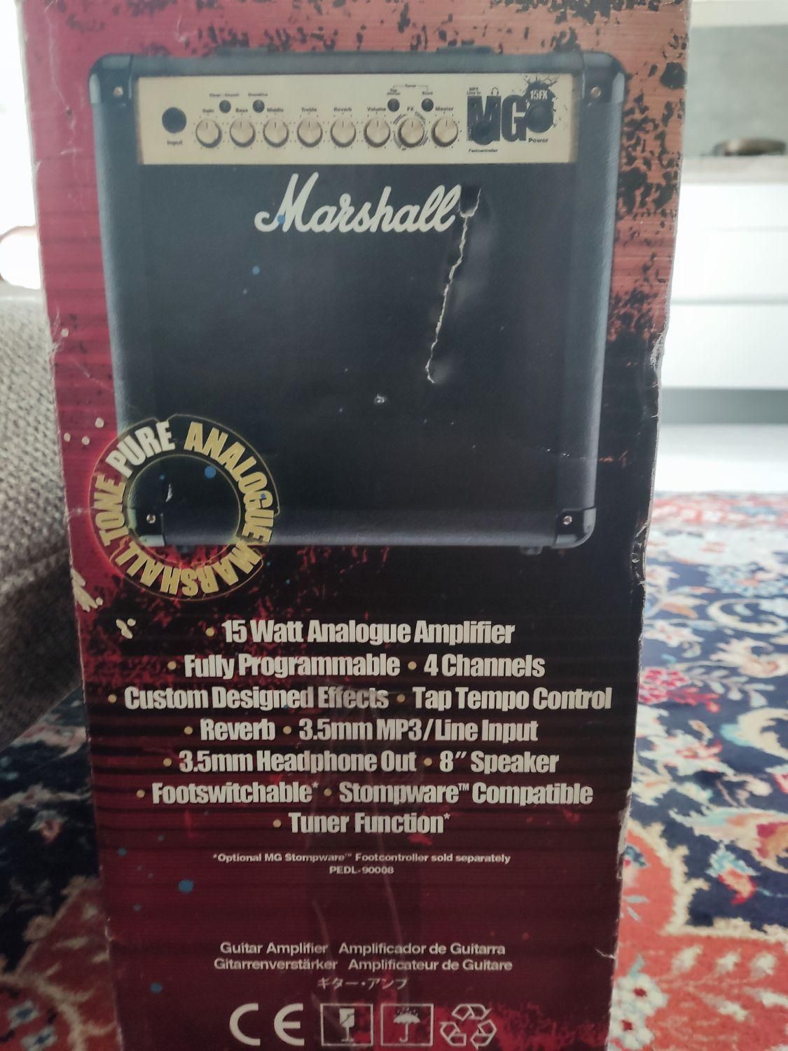 آمپلیفایر گیتار الکتریک Marshall mg15fx|گیتار، بیس، امپلیفایر|تهران, سازمان برنامه|دیوار