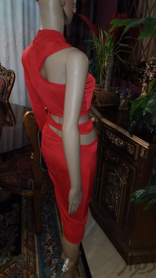 لباس شب مجلسی فشن قرمز خانگی راحت دامن لوبادا|لباس|تهران, میدان ولیعصر|دیوار