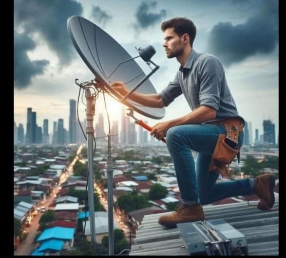 نصب انتن نصاب دیجیتال نصاب گیرنده و تنظیم|خدمات پیشه و مهارت|پرند, |دیوار