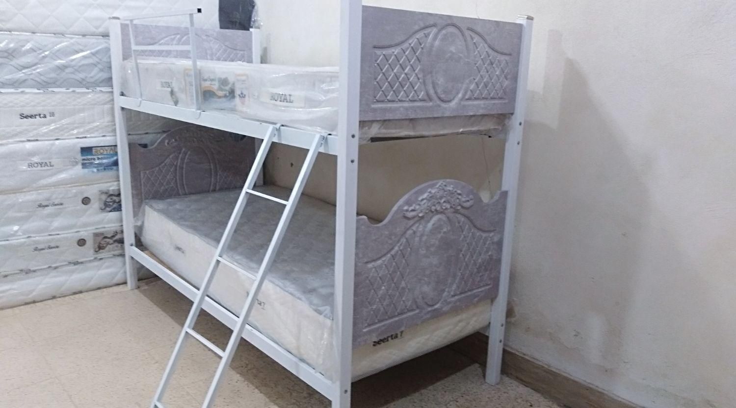 تخت دوطبقه وکیوم (طوسی)|تخت و سرویس خواب|رشت, پسیخان|دیوار