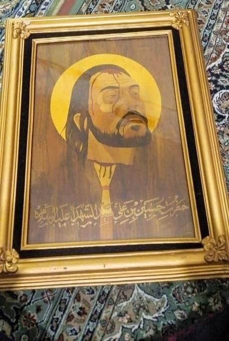 تابلو معرق،سر مبارک امام حسین (ع)|تابلو، نقاشی، عکس|تهران, گیشا|دیوار
