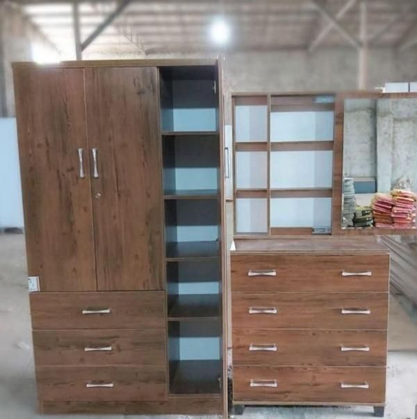 ست کمد لباس و میز آرایش و دراور ملامینه|جاکفشی، کمد، دراور|یزد, |دیوار