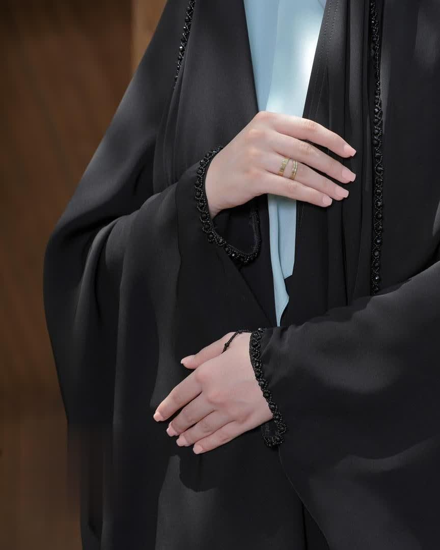 چادر مشکی عبا عربی جواهردوزی کد gh7656|لباس|سنندج, |دیوار