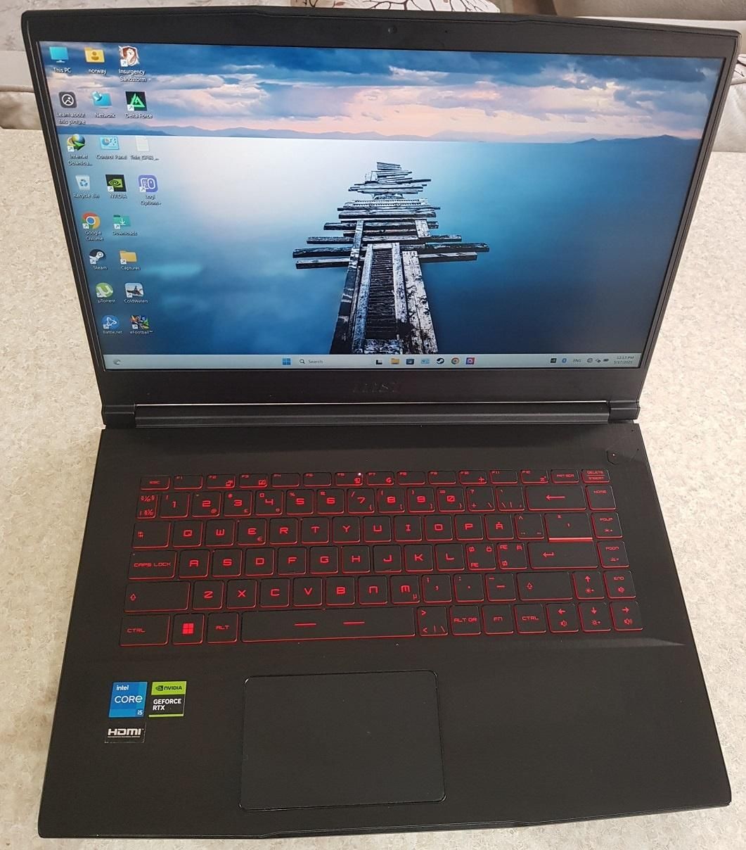 لپتاپ گمینگ MSI گرافیک Rtx4050-8g|رایانه همراه|تهران, ستارخان|دیوار
