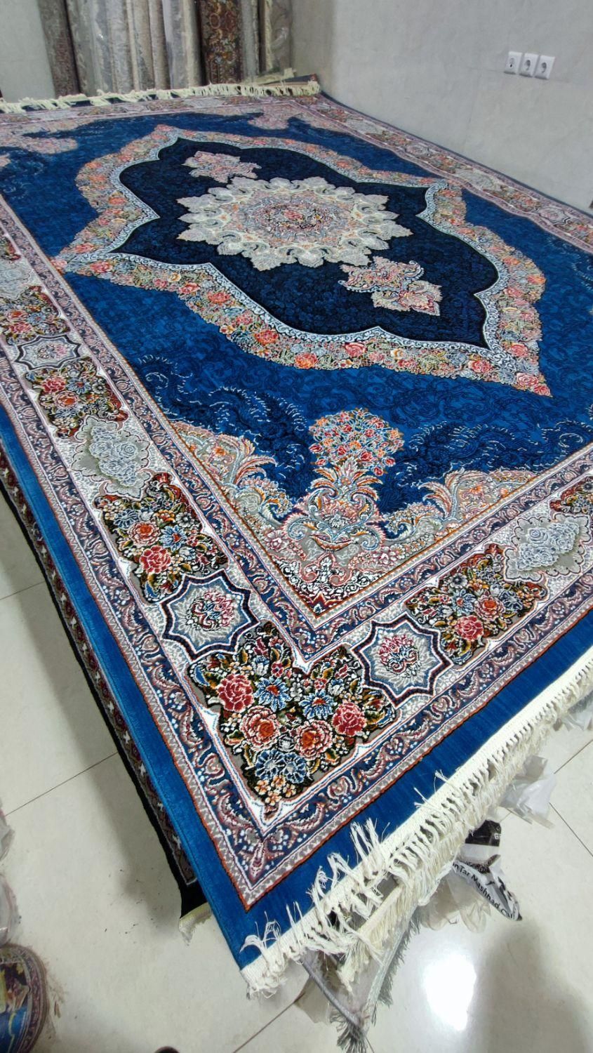 سرمه ای فیروزه‌ای 12 متری فرش|فرش|اصفهان, شهرک کاوه|دیوار
