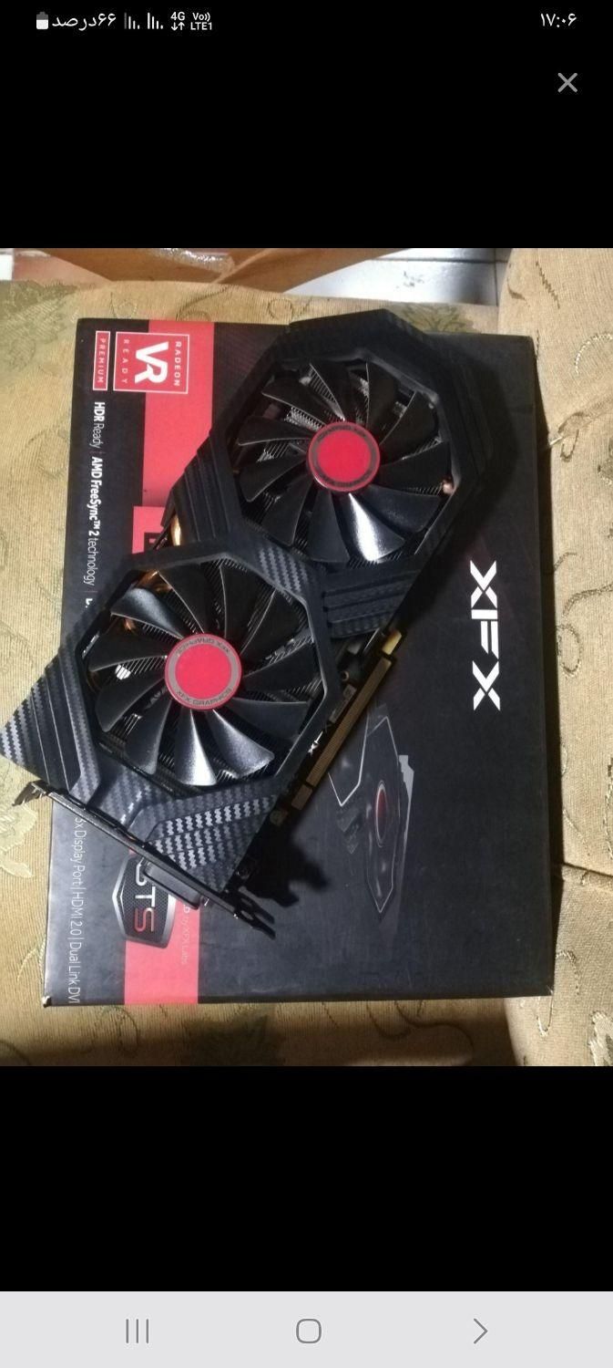 کارت گرافیک XFX RX580 8GIG تمیز پلمپ با جعبه|قطعات و لوازم جانبی رایانه|رشت, استادسرا|دیوار