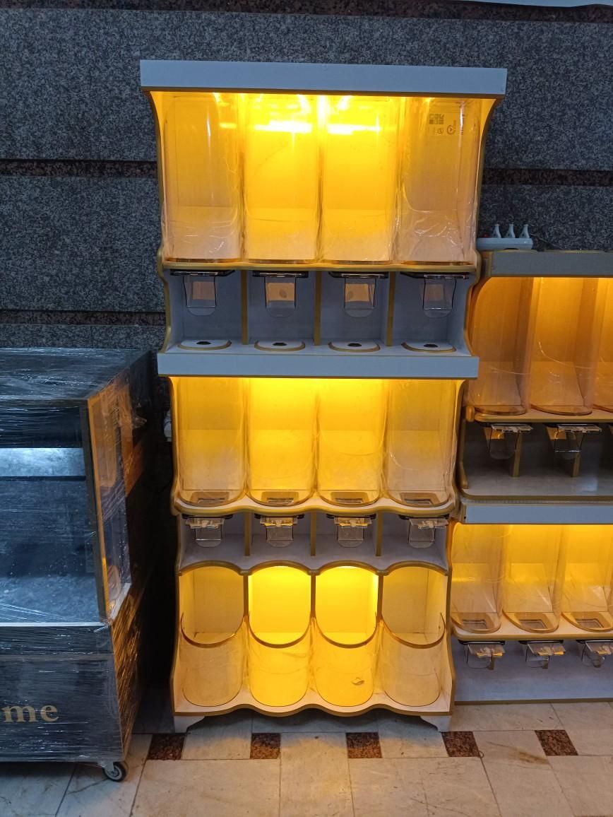 استند خشکبار قفسه مکانیزه استوانه قفسه اجیل شکلات|فروشگاه و مغازه|کرج, گلشهر|دیوار