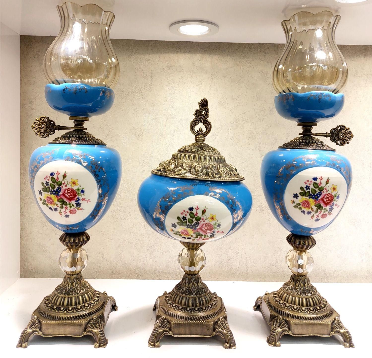 شمعدان و شکلات خوری گلدار|صنایع دستی و سایر لوازم تزئینی|تهران, شوش (باغ آذری)|دیوار