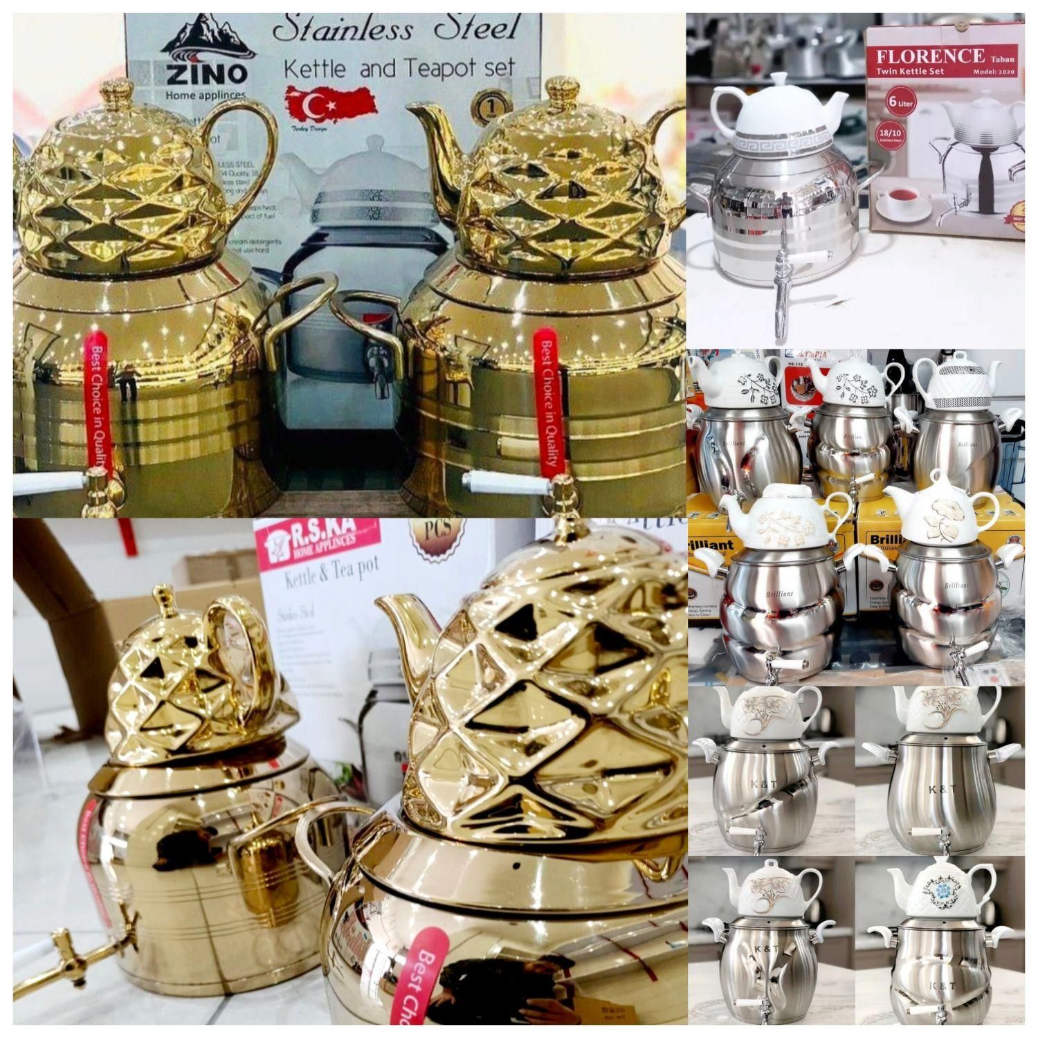 کتری و قوری استیل کف چدن استیل یکپارچه(فردوس کالا)|قوری، کتری، قهوهساز دستی|گرگان, |دیوار