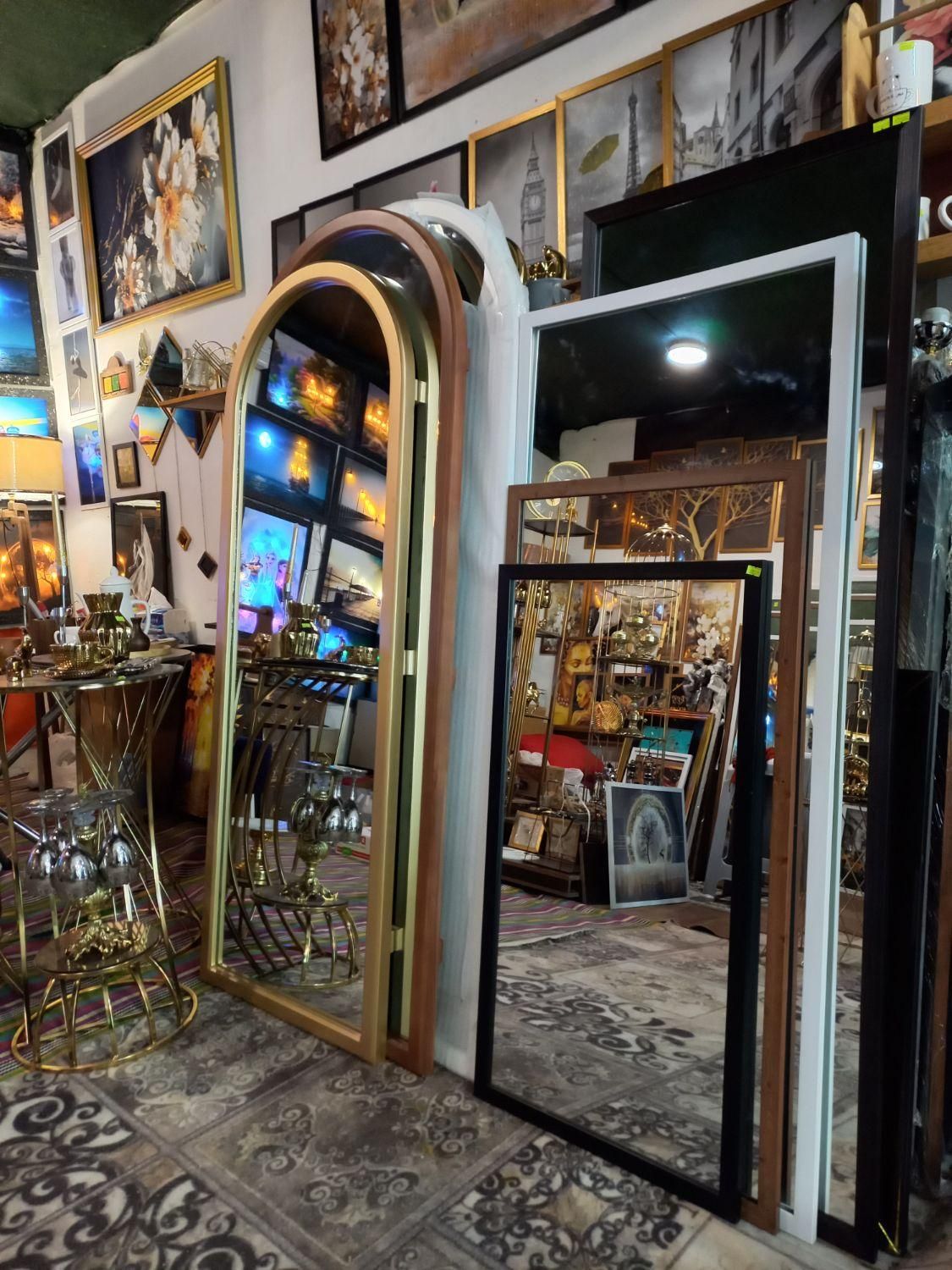 اینه قدی گنبدی و مستطیل با قاب چوبی|آینه|مشهد, سرافرازان|دیوار