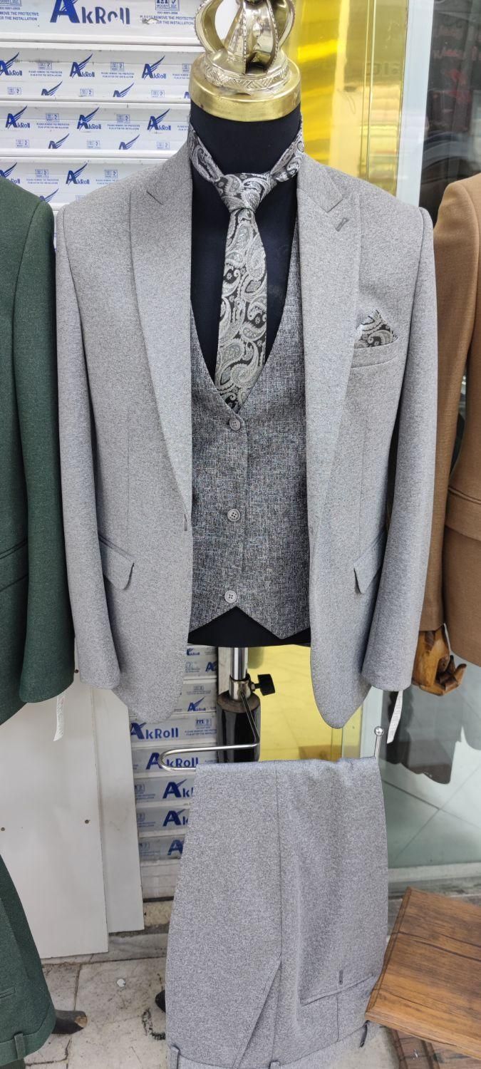 کت و شلوار ژیله دو رو پارچه ملانژ|لباس|تهران, امام زاده حسن|دیوار