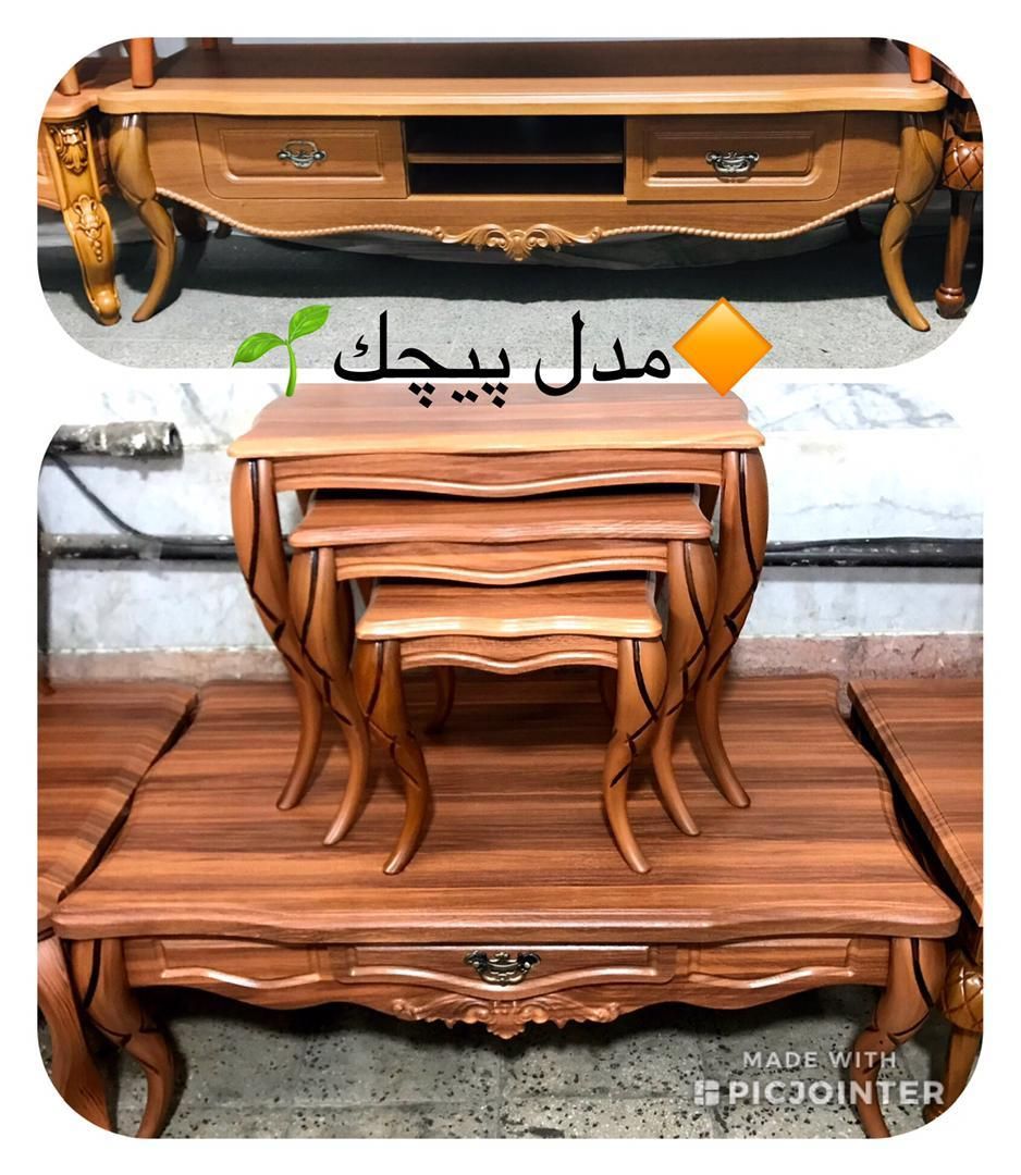 جلومبلی و جلو مبلی، میز عسلی ، مدل مارپیچک|مبلمان خانگی و میز عسلی|اردبیل, |دیوار