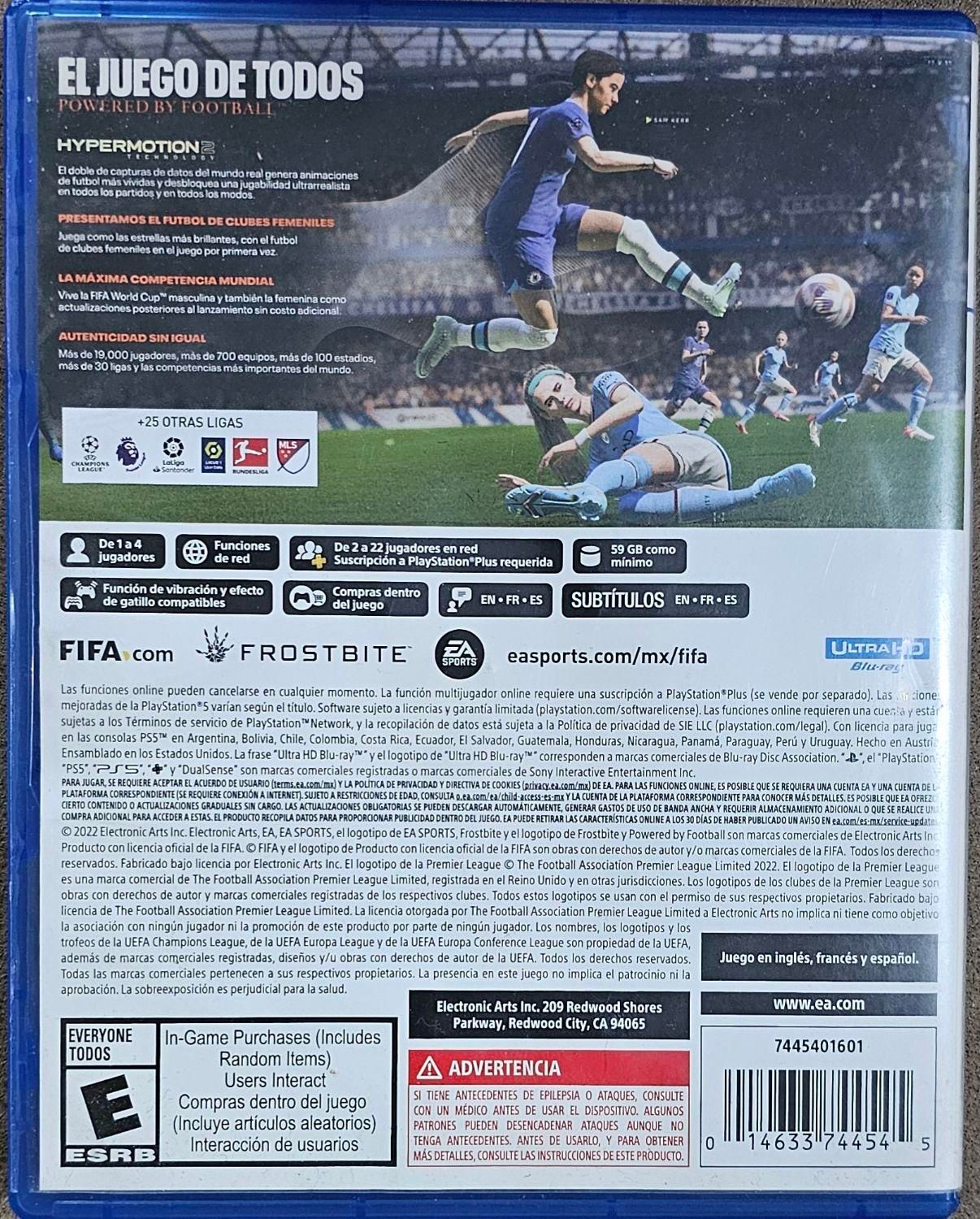 دیسک بازی FIFA 23  PS5|کنسول، بازی ویدئویی و آنلاین|تهران, تهرانپارس غربی|دیوار