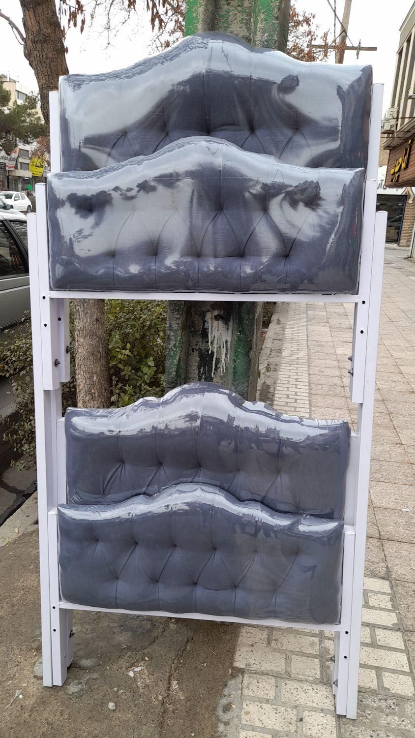 تختخواب دوطبقه فلزی|تخت و سرویس خواب|مشهد, رسالت|دیوار