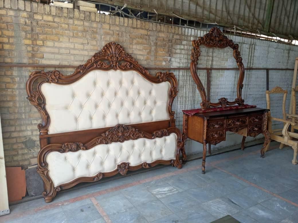 سرویس خواب چوبی پنج گل|تخت و سرویس خواب|تهران, یافت آباد جنوبی|دیوار