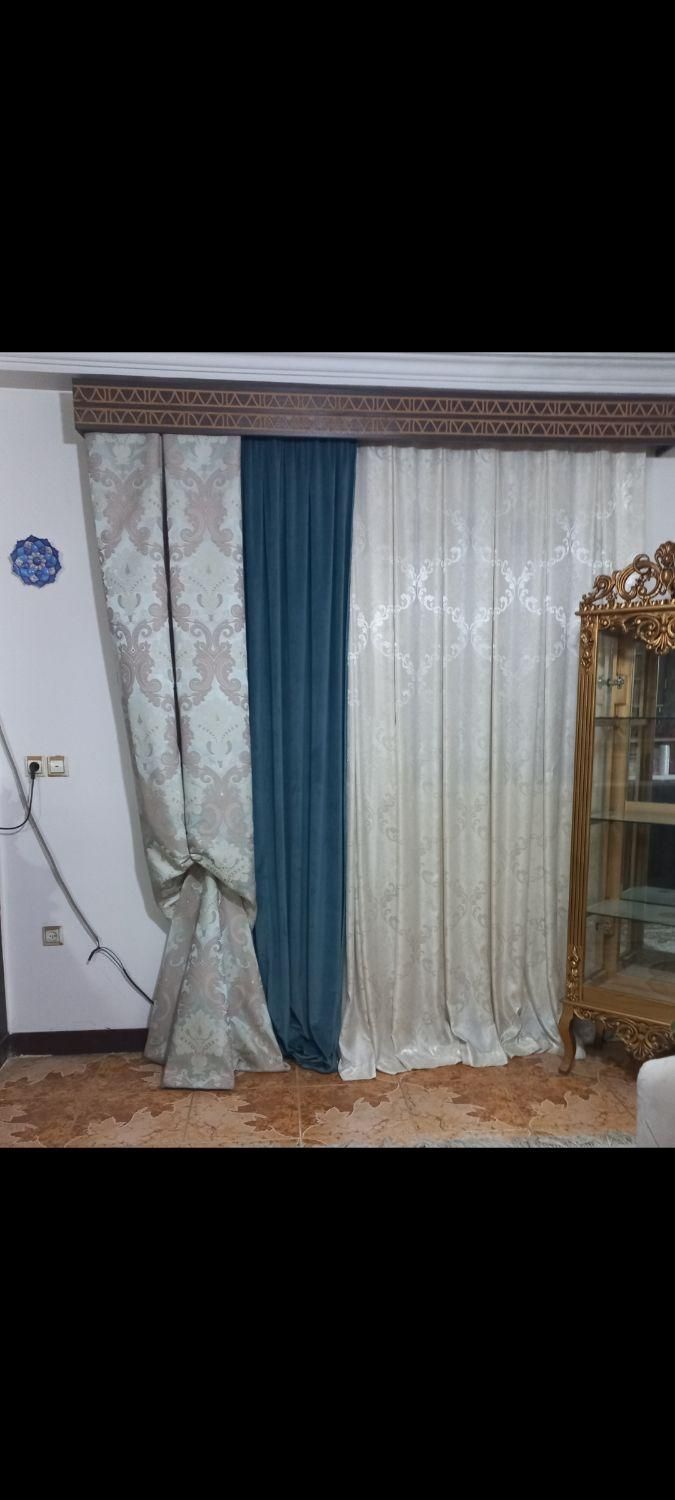 دو پرده‌‌‌مجلسی‌باکتیبه‌بسیارتمیزبه‌صورت‌جداگانه‌‌|پرده، رانر، رومیزی|بابل, |دیوار