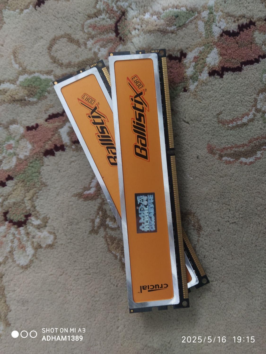 4 گیگ رم دوکاناله ddr3 ترو تمیز کم کارکرد(توضیحات)|قطعات و لوازم جانبی رایانه|شهریار, |دیوار