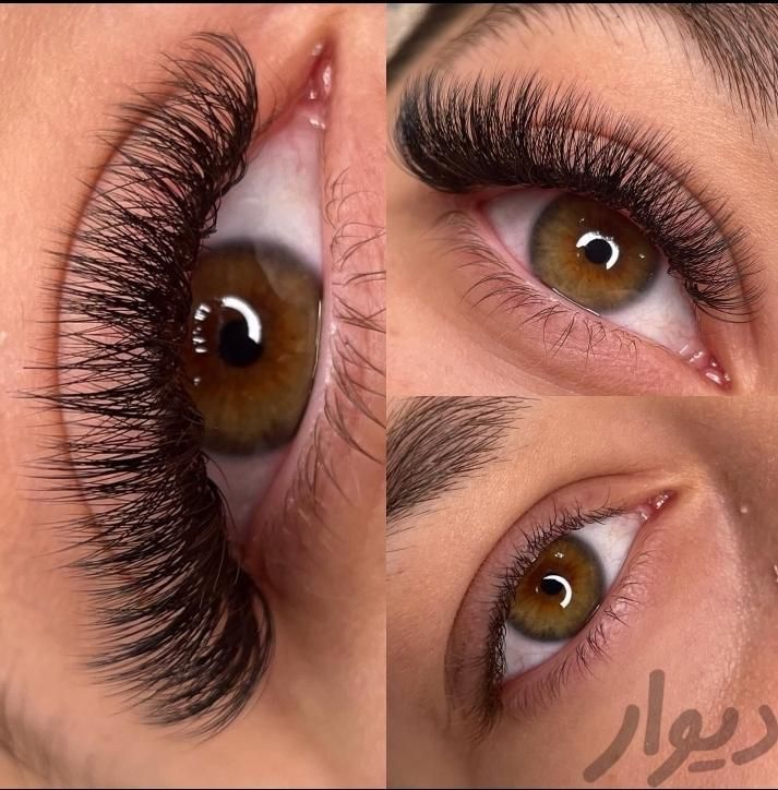 اکستنشن وکاشت‌ مژه بامژه های ابریشمی و سبک ولیفت|خدمات آرایشگری و زیبایی|رشت, توشیبا|دیوار