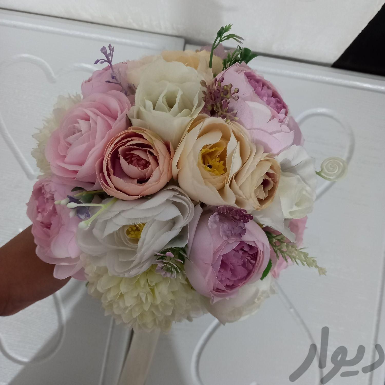 دسته گل عروس ۲۴شاخه ای|گل مصنوعی|قرچک, |دیوار