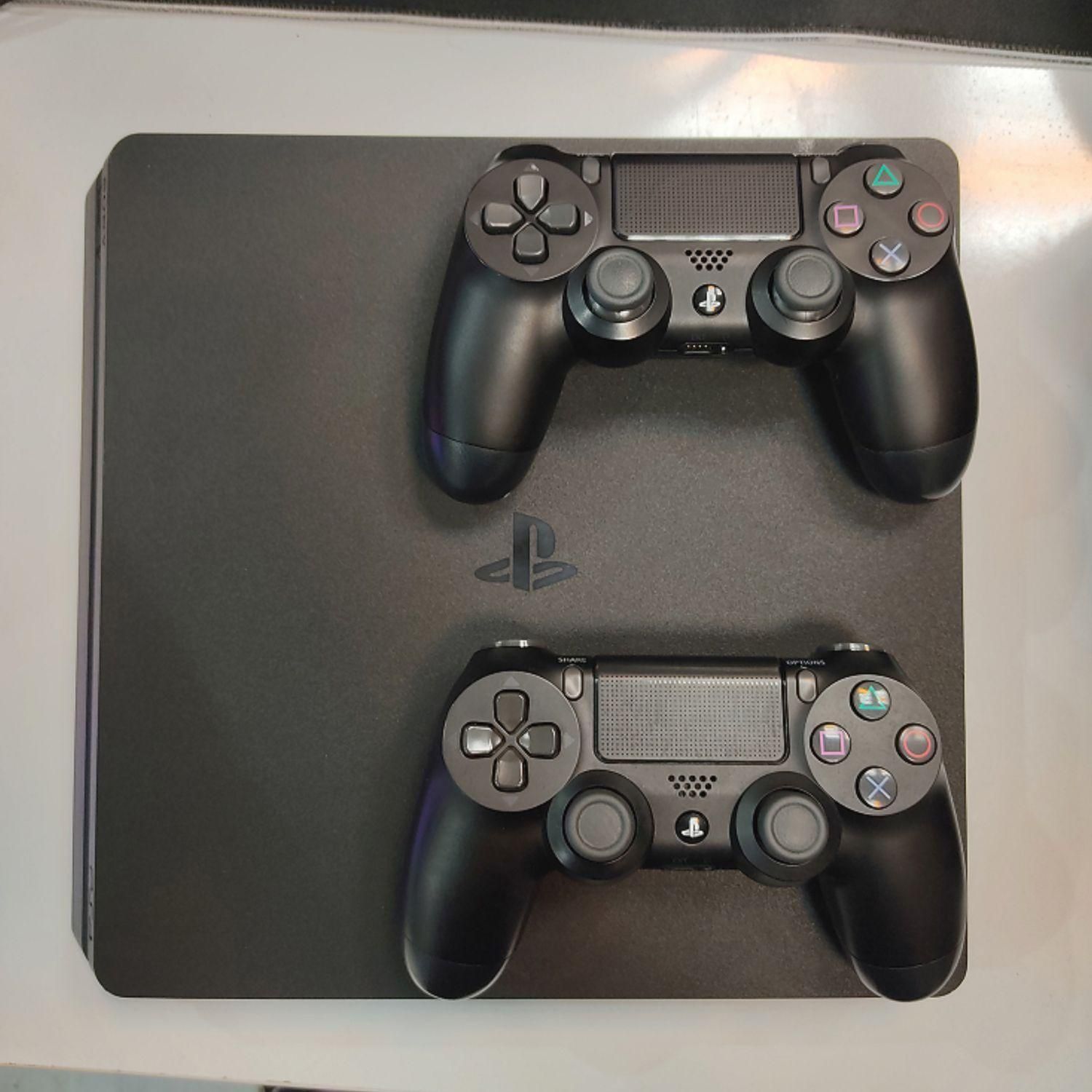 پی اس 4 دو دسته - Ps4 Slim 1TB|کنسول، بازی ویدئویی و آنلاین|تهران, فلسطین (میدان انقلاب)|دیوار