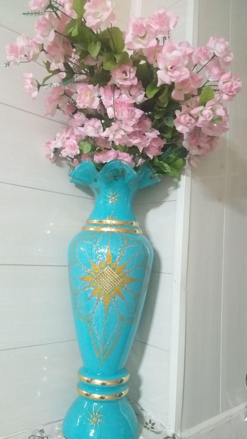 دو دسته گل ودو عدد گلدان|گل مصنوعی|لنجان, |دیوار